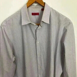 Hugo Boss Multi-Color Red Label 17.5 Checked Shirt